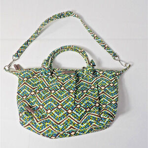 Vera Bradley Hadley Rain Forest Purse Shoulder Bag Crossbody Double Handle